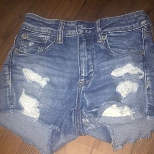 ripped jean shorts